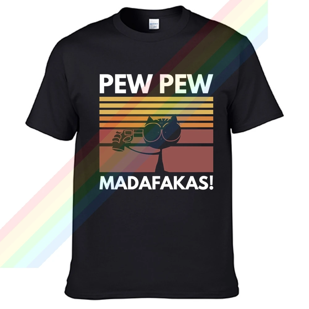 Pew Pew Madafakas Suicide Cat Men Women Summer 100% Cotton Black Tees Male Newest Top Popular Normal Tee Shirts Unisex
Pew Pew Madafakas Suicide Cat Men Women Summer 100% Cotton Black Tees Male Newest Top Popular Normal Tee Shirts Unisex
