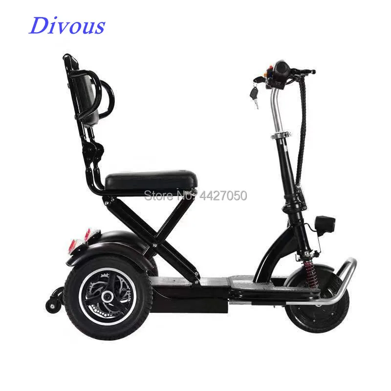 

Бесплатная доставка, Электрический трехколесный велосипед для инвалидов и пожилых людей, легкий складной мобильный скутер для инвалидов и ...
