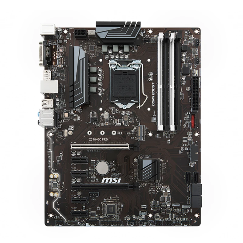 Оригинальная десктопная Материнская плата MSI Z370-OC PRO Intel Z370 Z370M LGA 1151 DDR4 64 Гб PCI-E 3 0 M.2