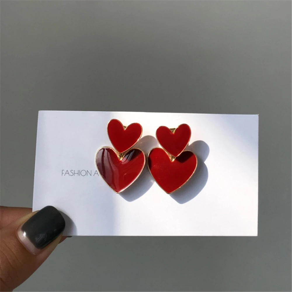 NEW Fashion Han Edition Femininity Drop Glaze Alloy Heart-Shaped Earrings Hearts Earring Jewelry Accessories
NEW Fashion Han Edition Femininity Drop Glaze Alloy Heart-Shaped Earrings Hearts Earring Jewelry Accessories