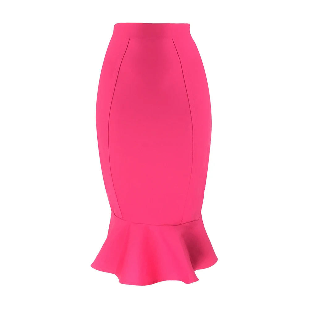 New Arrival Women Black Pink Red Bodycon Midi Bandage Skirt 2021 Designer High Waist High Street Fishtail Pencil Skirt 71cm
New Arrival Women Black Pink Red Bodycon Midi Bandage Skirt 2021 Designer High Waist High Street Fishtail Pencil Skirt 71cm
