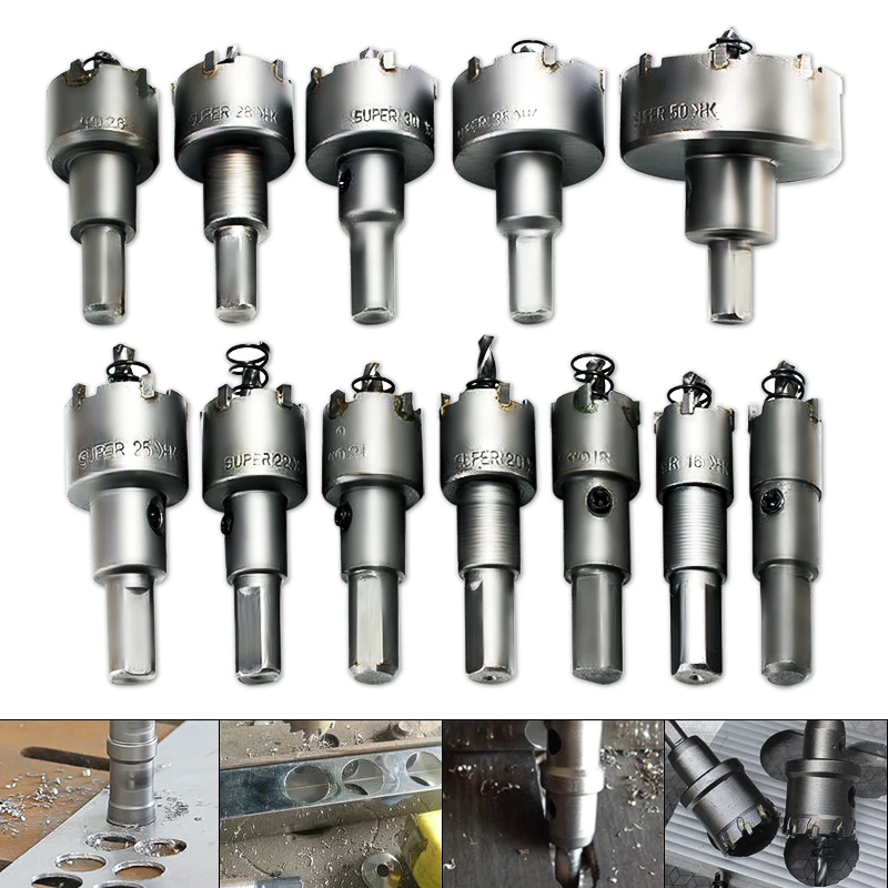 12Pcs Metal Hole Saw Tooth Kit Drill Bit Set Stainless Steel Alloy Wood Cutter 15mm-50mm Universal Metal Cutter Tool
12Pcs Metal Hole Saw Tooth Kit Drill Bit Set Stainless Steel Alloy Wood Cutter 15mm-50mm Universal Metal Cutter Tool