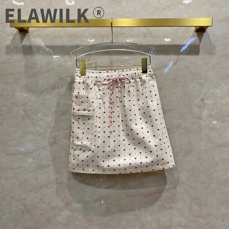 Red Love Print Denim Skirts for Women Luxury Brand Drawstring Waist Mini Skirts Top Quality 3D Cut Slim A-line Skirt Autumn 2021
Red Love Print Denim Skirts for Women Luxury Brand Drawstring Waist Mini Skirts Top Quality 3D Cut Slim A-line Skirt Autumn 2021