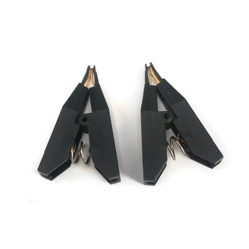 2pcs Mini Kelvin Clip Four Line Test Clip Alligator Clip Clamps The LCR Milliohm Electric Test Clip CL4875K 
2pcs Mini Kelvin Clip Four Line Test Clip Alligator Clip Clamps The LCR Milliohm Electric Test Clip CL4875K