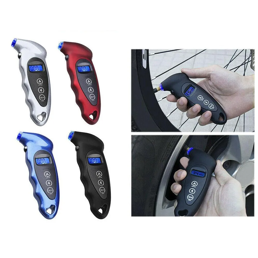 Digital Tire Air Pressure Gauge Meter Tester Car Truck LCD Display 150 PSI High-precision Digital Display Tire Pressure Monitor
Digital Tire Air Pressure Gauge Meter Tester Car Truck LCD Display 150 PSI High-precision Digital Display Tire Pressure Monitor