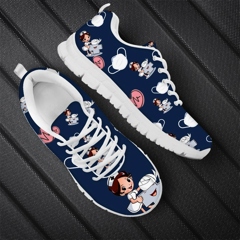 Ladies Shoes Cartoon Nurse Shoes For Women Medical Surgical Designer Breathable Mesh Sneakers Lace Up Flats Shoes Zapatos Mujer 
Ladies Shoes Cartoon Nurse Shoes For Women Medical Surgical Designer Breathable Mesh Sneakers Lace Up Flats Shoes Zapatos Mujer