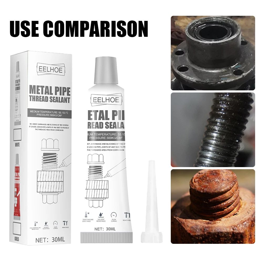 30ml Thread Sealant Metal Pipe Thread-locking Solid Seal Glue High Strength/Temperature Anti-loosening Agent Anaerobic Sealant
30ml Thread Sealant Metal Pipe Thread-locking Solid Seal Glue High Strength/Temperature Anti-loosening Agent Anaerobic Sealant