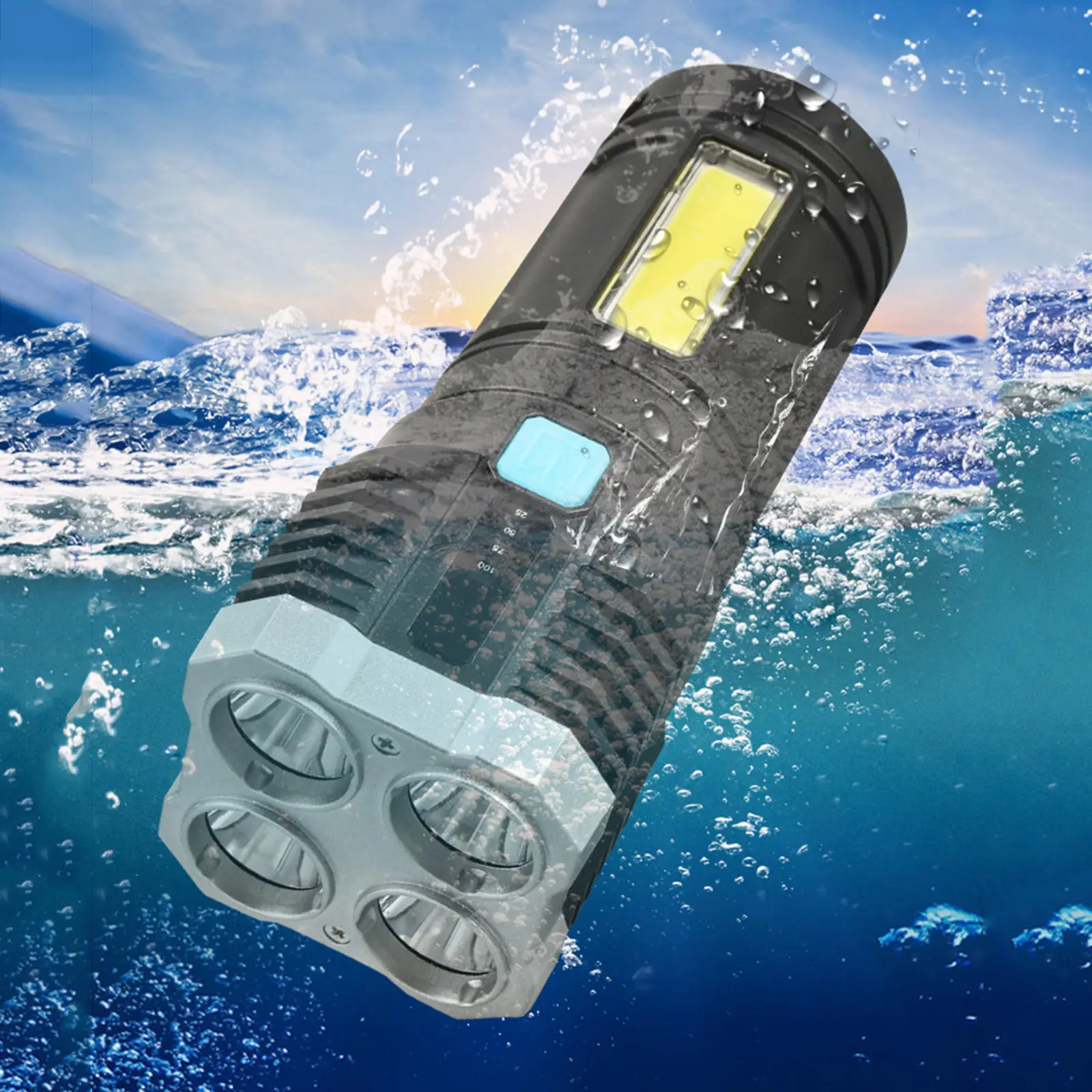 Светодиодный фонарик с зарядкой от USB, водонепроницаемый супер яркий фонарь для активного отдыха, кемпинга, велоспорта, рыбалки, походов
Светодиодный фонарик с зарядкой от USB, водонепроницаемый супер яркий фонарь для активного отдыха, кемпинга, велоспорта, рыбалки, походов