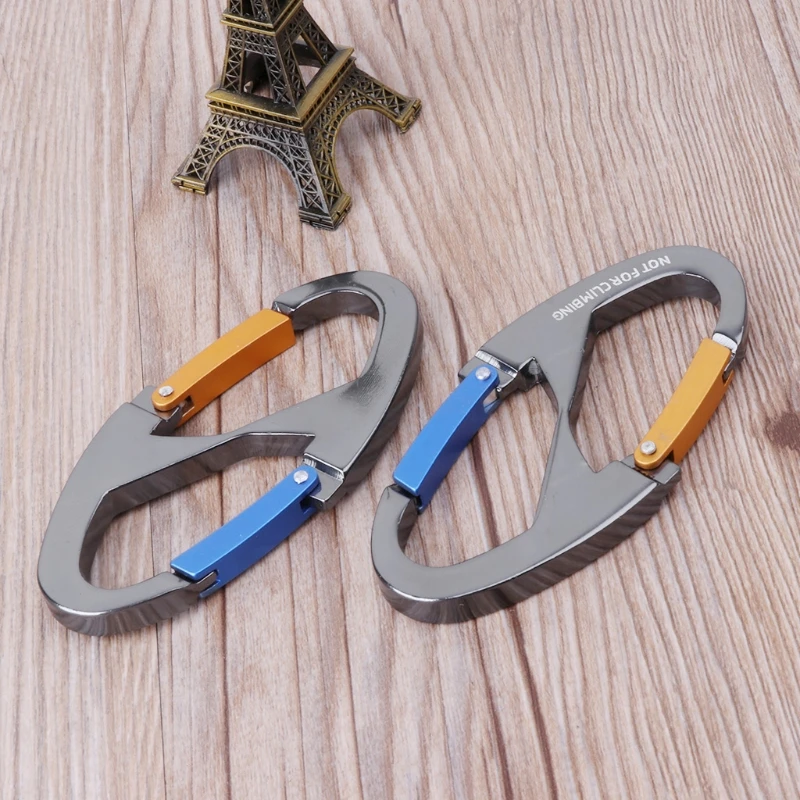 E9LE Outdoor Camping Tool 8 Shaped Carabiner Keychain Snap Clip Hook Hiking Buckle
E9LE Outdoor Camping Tool 8 Shaped Carabiner Keychain Snap Clip Hook Hiking Buckle