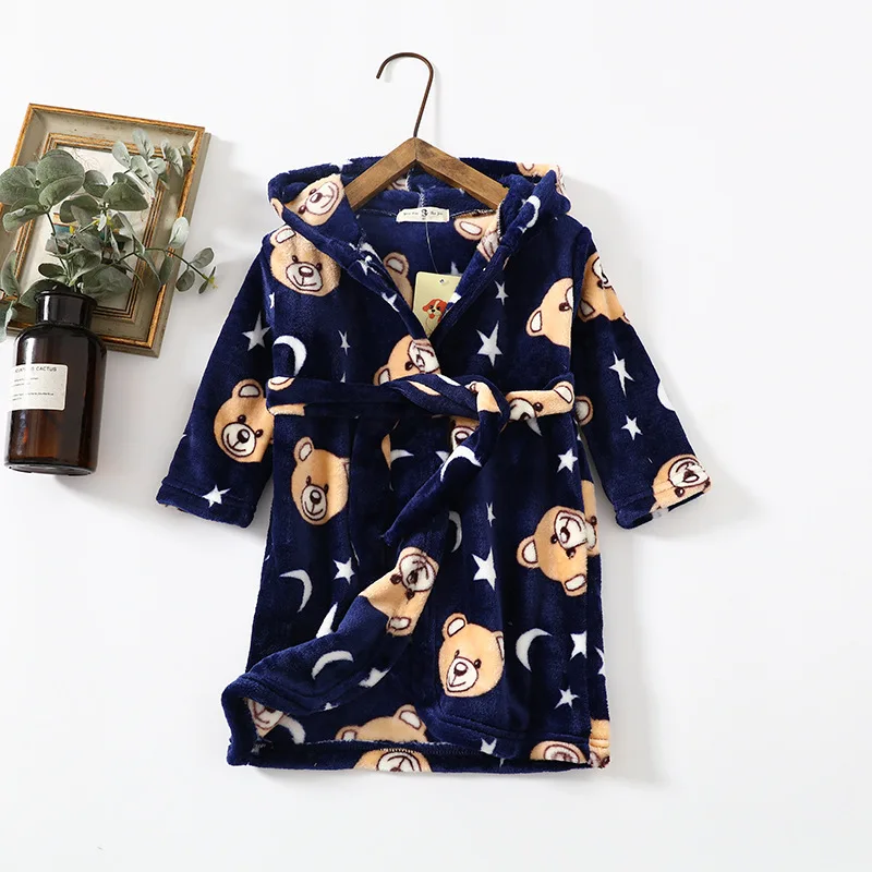 Winte Baby Girls Boy Robes Children Bathrobe Hooded Cap Soft Velvet Robe Pajama Kids Coral Warm Clothes Baby Lovely Home Clothes
Winte Baby Girls Boy Robes Children Bathrobe Hooded Cap Soft Velvet Robe Pajama Kids Coral Warm Clothes Baby Lovely Home Clothes