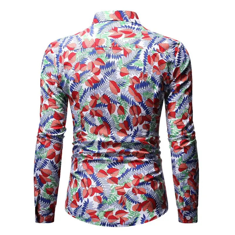 Tropical Floral Print Men's Hawaiian Shirt 2019 Autumn New Long Sleeve Button Down Shirts for Men Casual Slim Fit Chemise Homme
Tropical Floral Print Men's Hawaiian Shirt 2019 Autumn New Long Sleeve Button Down Shirts for Men Casual Slim Fit Chemise Homme