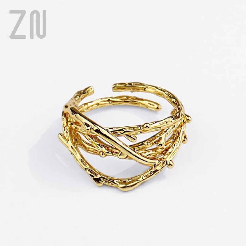 ZN 2021 New Fashion Ins Style Irregular Opening Ring Trendy Creative Personality Finger Rings for Women Jewelry Accessories Gift
ZN 2021 New Fashion Ins Style Irregular Opening Ring Trendy Creative Personality Finger Rings for Women Jewelry Accessories Gift