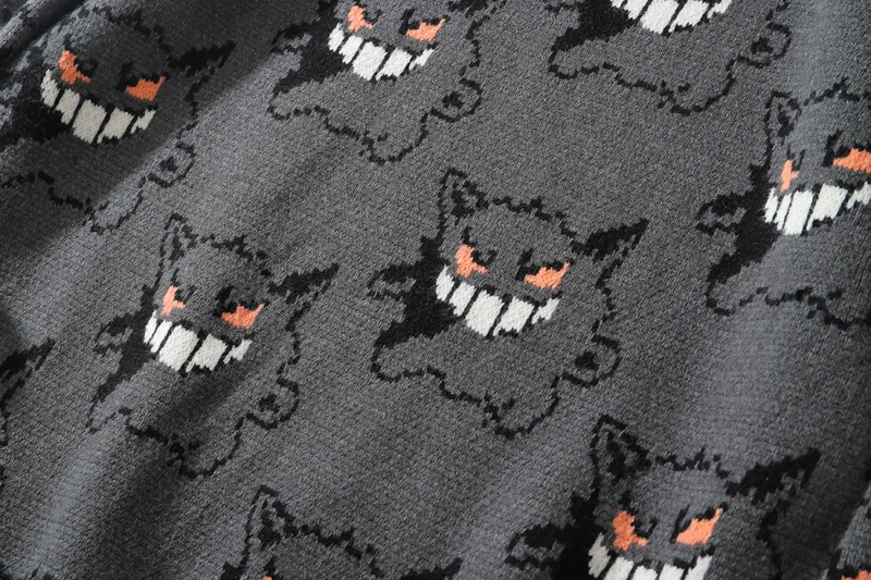 Anime Sweater Women Harajuku Gengar Pattern Pullover Loose Korean Style 2020 Autumn Winter Warm Knitted Jumper Woman Sweaters
Anime Sweater Women Harajuku Gengar Pattern Pullover Loose Korean Style 2020 Autumn Winter Warm Knitted Jumper Woman Sweaters