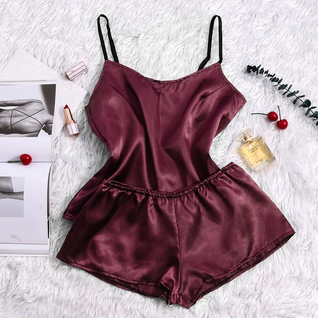 MIARHB Sexy Pajama for Women Sleepwear Female Nightwear Sets Satin Silk pizama damska Tops Pants Suits Female Underwear 2020
MIARHB Sexy Pajama for Women Sleepwear Female Nightwear Sets Satin Silk pizama damska Tops Pants Suits Female Underwear 2020