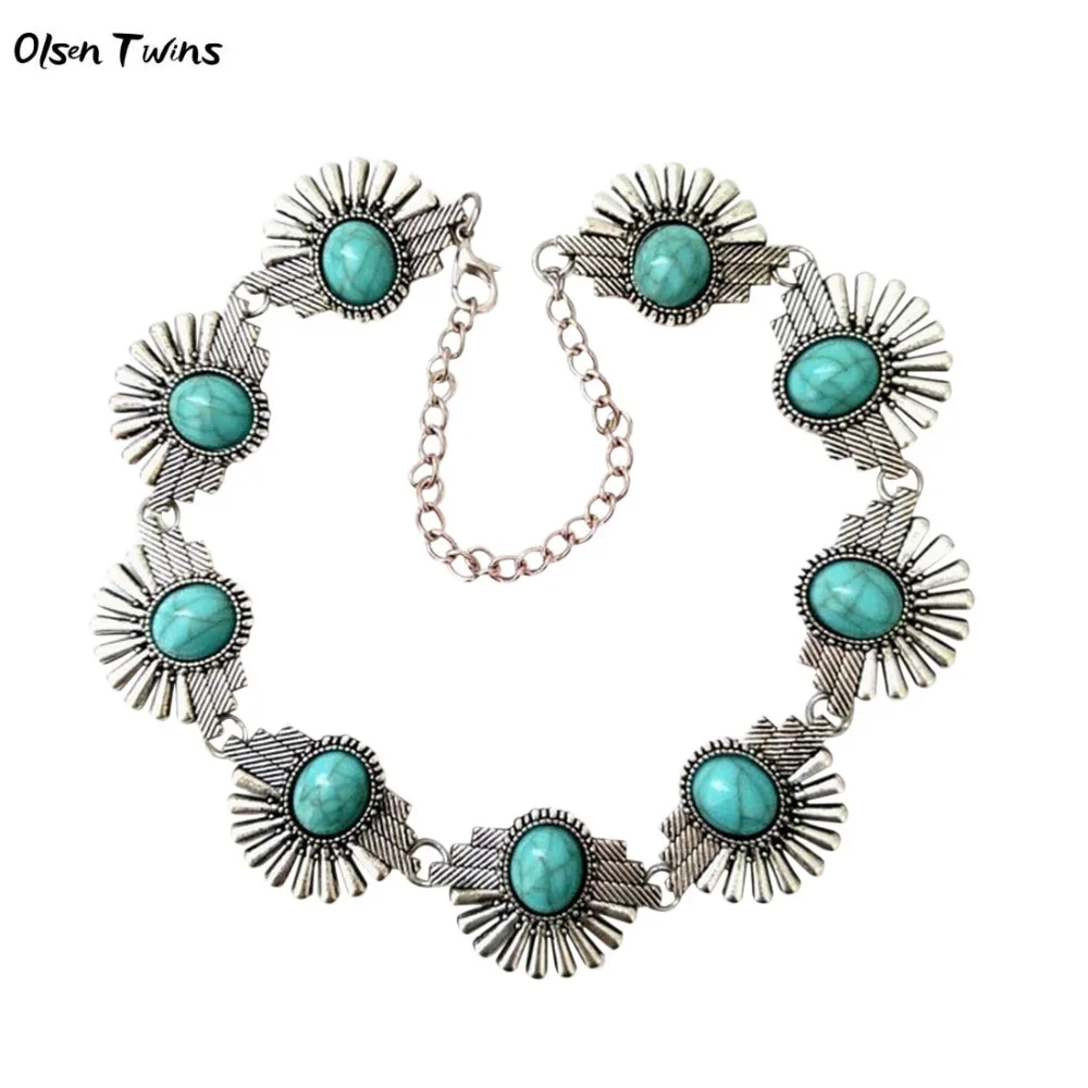 Olsen Twins Boho Antqiue Silver Plated Blue Stone Flower Choker Necklace Dropshipping Wholesale Woman Chokers
Olsen Twins Boho Antqiue Silver Plated Blue Stone Flower Choker Necklace Dropshipping Wholesale Woman Chokers