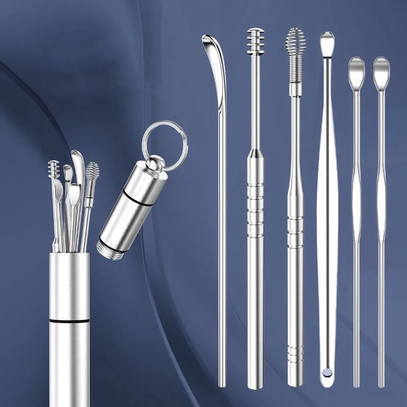 Stainless steel ear pick ear pick ear pick ear pick tool set spiral spring ear pick cleaner portable 6/7 piece ear cleaner
Stainless steel ear pick ear pick ear pick ear pick tool set spiral spring ear pick cleaner portable 6/7 piece ear cleaner