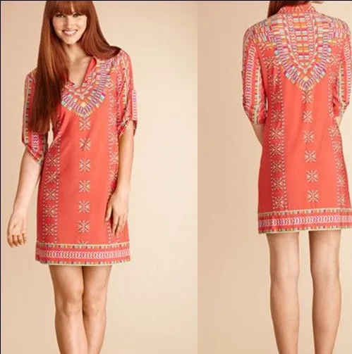 New Fashion Style Personality Printed Slim Half Dress V Neck Plus Size Fow Women
New Fashion Style Personality Printed Slim Half Dress V Neck Plus Size Fow Women