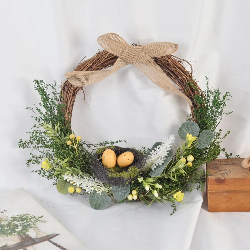 Imitation Green Plant Rattan Wreath Silk Flower Artificial Flower Wedding Door For Home simulated Wall Hanging Decoration 1 Pc
Imitation Green Plant Rattan Wreath Silk Flower Artificial Flower Wedding Door For Home simulated Wall Hanging Decoration 1 Pc