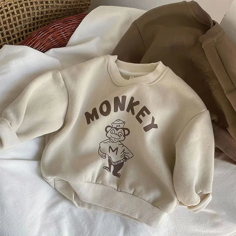 Autumn Kids Thicken Sweatshirt Fashion Cartoon Print Baby Long Sleeve Sweatshirt Boys Girls Cotton Pullover Child Tops Clothing
Autumn Kids Thicken Sweatshirt Fashion Cartoon Print Baby Long Sleeve Sweatshirt Boys Girls Cotton Pullover Child Tops Clothing
