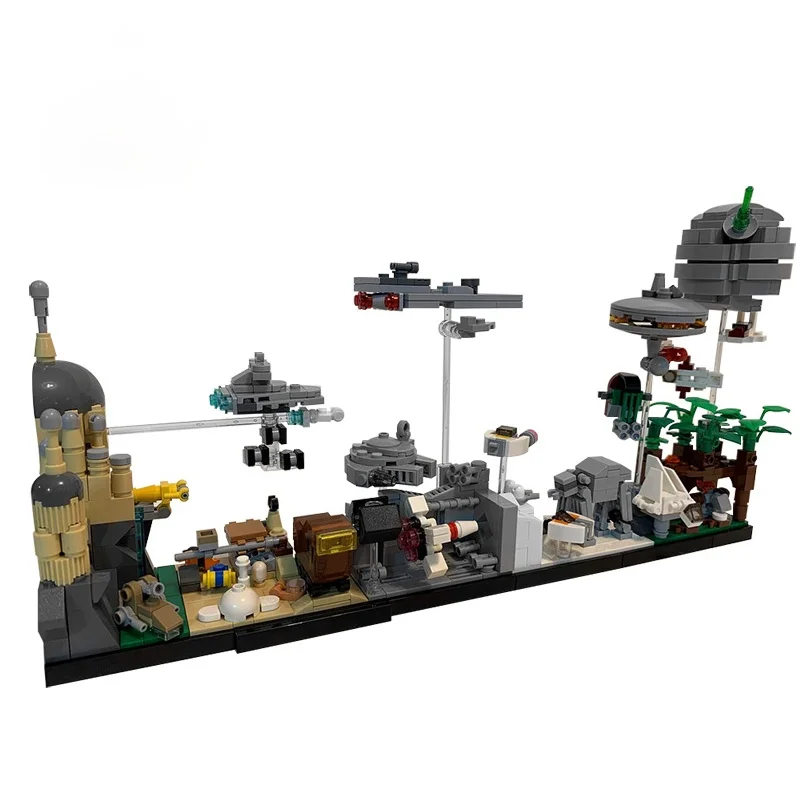 Moc Space Wars City Skyline Castle Architecture MOC Spaceship Destroyer Flying Model Building Blocks Bricks Toy 
Moc Space Wars City Skyline Castle Architecture MOC Spaceship Destroyer Flying Model Building Blocks Bricks Toy