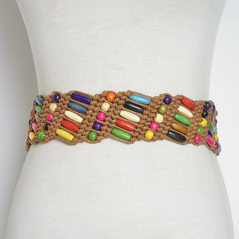 2021 New Arrival Ethnic Bohemia Fabric Knitted Women Colorful Belts Leisure for Dress Wild Belt Belts For Women TOYOOSKY
2021 New Arrival Ethnic Bohemia Fabric Knitted Women Colorful Belts Leisure for Dress Wild Belt Belts For Women TOYOOSKY