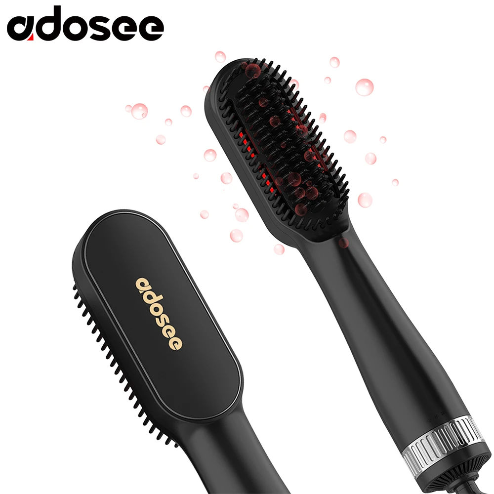 Adosee Hair Straightener Brush Negative Ions Comb 5-in-1 Electric Quick Straightening Hot Hair Dryer Anti-scalding For Men Women
Adosee Hair Straightener Brush Negative Ions Comb 5-in-1 Electric Quick Straightening Hot Hair Dryer Anti-scalding For Men Women