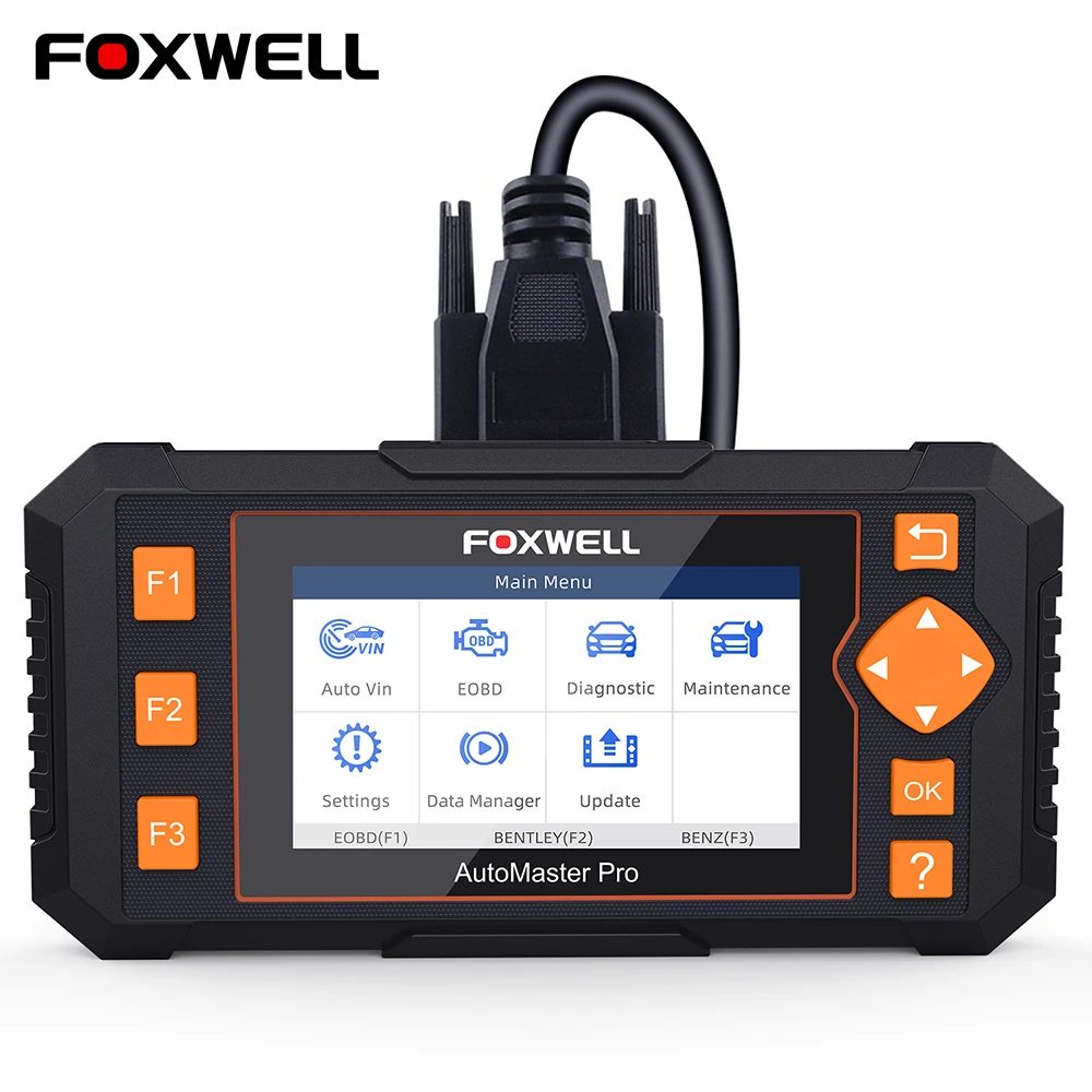 Foxwell NT634 OBD2 автомобильный диагностический инструмент двигатель ABS SRS трансмиссия