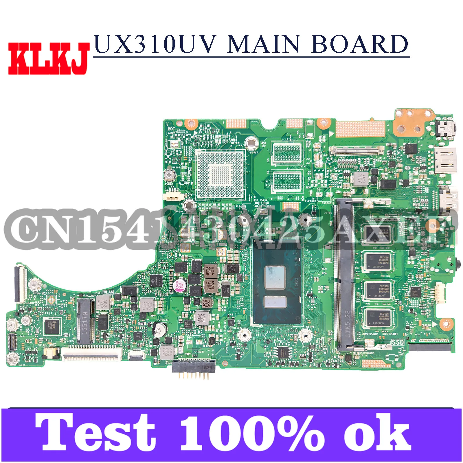 KLKJ UX310UV Laptop Motherboard For ASUS UX410UA (14 inch) UX410UAK UX410U Original Mainboard 4GB-RAM I5-7200U UMA
KLKJ UX310UV Laptop Motherboard For ASUS UX410UA (14 inch) UX410UAK UX410U Original Mainboard 4GB-RAM I5-7200U UMA