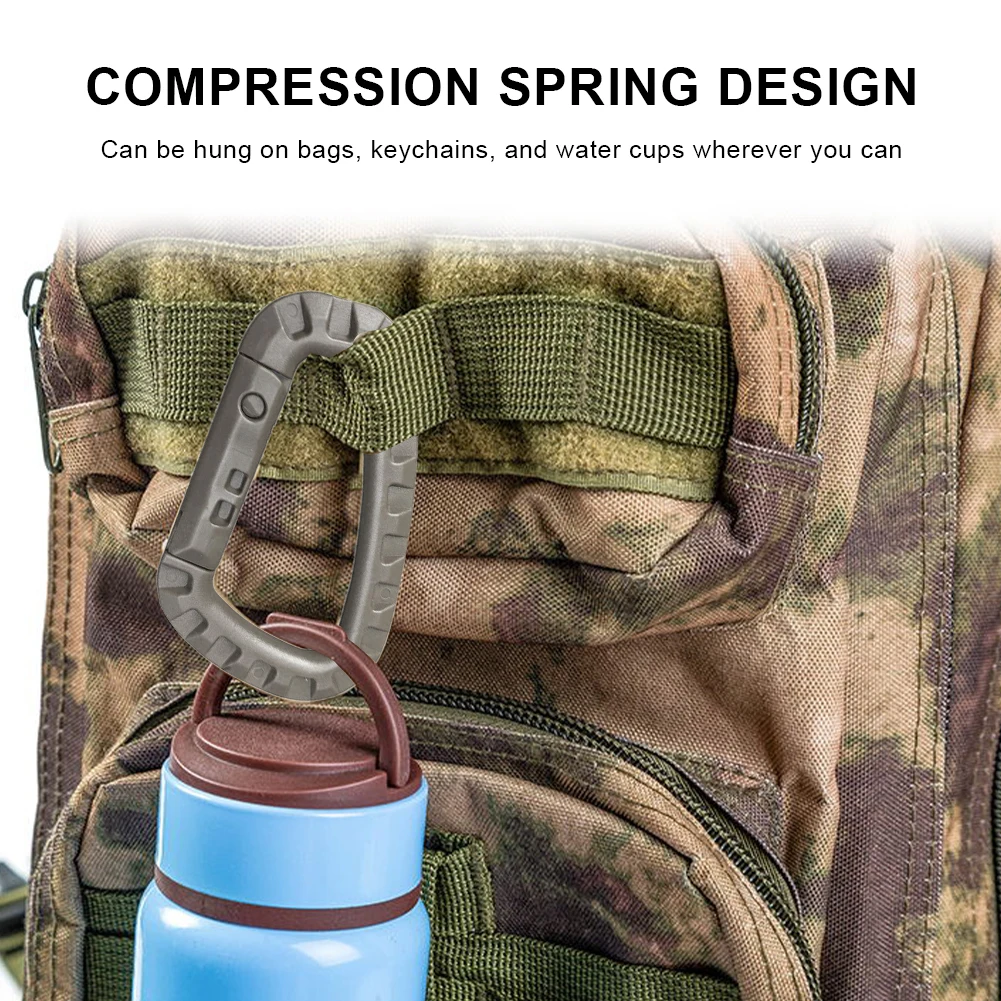 8 PCS Carabiner quickdraw tool Clip Webbing strap Outdoor Backpack Buckle Snap Lock Camp climb Bag Tactical Hang Hook Clasp
8 PCS Carabiner quickdraw tool Clip Webbing strap Outdoor Backpack Buckle Snap Lock Camp climb Bag Tactical Hang Hook Clasp