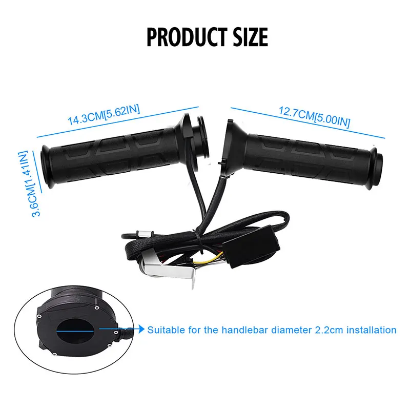 Motorcycle handlebar Electric Hot Heated Grips Handle Handlebar Warmer Manillar
Motorcycle handlebar Electric Hot Heated Grips Handle Handlebar Warmer Manillar