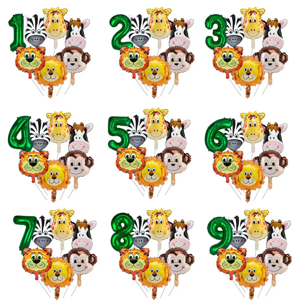 7pcs Handheld Animal Head Foil Balloons Tiger Lion Inflatable Air Balloon Jungle Party Decoration Kid Toys Birthday Party Decor
7pcs Handheld Animal Head Foil Balloons Tiger Lion Inflatable Air Balloon Jungle Party Decoration Kid Toys Birthday Party Decor