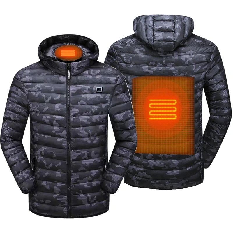 Men Autumn winter Electric USB Heated Camouflage Parkas Jacket Men coat Thermal Softshell Heated Jacket Cotton clothing Heating
Men Autumn winter Electric USB Heated Camouflage Parkas Jacket Men coat Thermal Softshell Heated Jacket Cotton clothing Heating