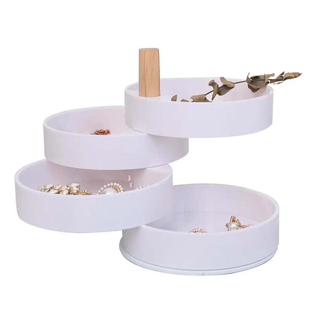 Charm 4-Tier Plastic Jewelry Rotatable Display Organizer Case Tray Holder Earrings Rings Storage Box Home Decor
Charm 4-Tier Plastic Jewelry Rotatable Display Organizer Case Tray Holder Earrings Rings Storage Box Home Decor