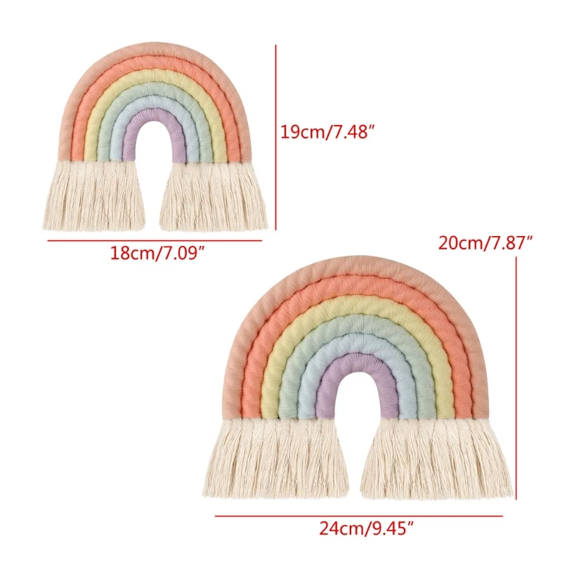 6 Layers Macrame Rainbow Wall Decor for Bedroom Nursery Baby Kids Rooms Colorful Tapestry Rope Woven Tassel Wall Hanging Toys
6 Layers Macrame Rainbow Wall Decor for Bedroom Nursery Baby Kids Rooms Colorful Tapestry Rope Woven Tassel Wall Hanging Toys