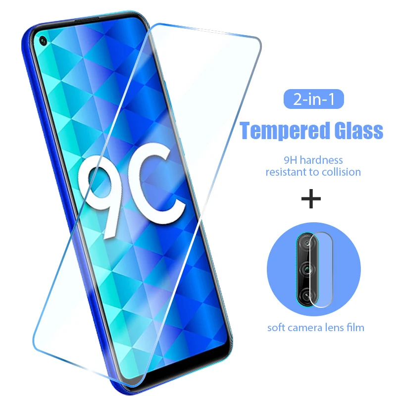 2IN1Protector стекло для Honor 9X 10X Lite 5G премиум 8S 9S Huawei 9 10 20 30 рro 10i 20i 30i 20e|Защитные стёкла и