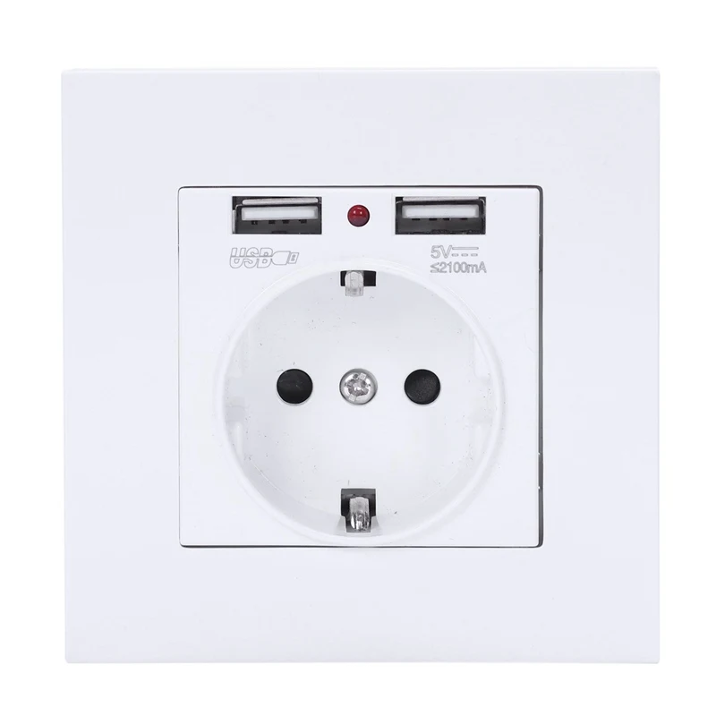 JFBL Hot Pc Panel Wall Power Socket Grounded 16A Eu Standard Electrical Outlet With 2100Ma Dual Usb Charger Port For Mobile
JFBL Hot Pc Panel Wall Power Socket Grounded 16A Eu Standard Electrical Outlet With 2100Ma Dual Usb Charger Port For Mobile
