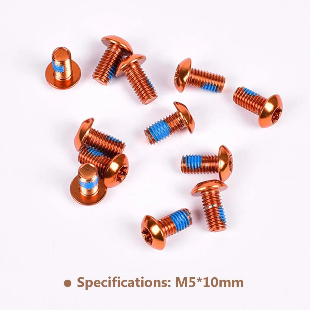 12PCS Colorful Bicycle Disc Brake Rotor Torx Bolts T25 M5x10mm MTB Bike Alloy Steel Disc Brake Rotor Fixing Screws
12PCS Colorful Bicycle Disc Brake Rotor Torx Bolts T25 M5x10mm MTB Bike Alloy Steel Disc Brake Rotor Fixing Screws
