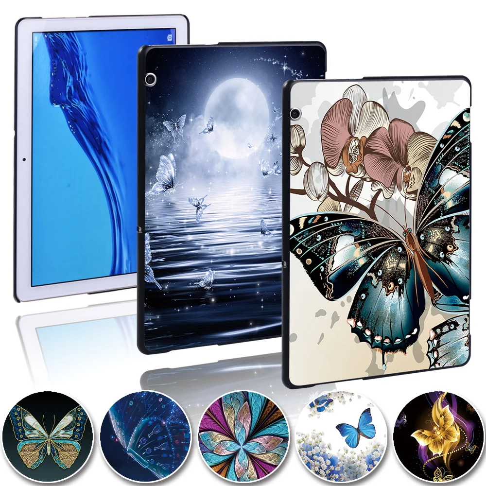 Case for Huawei MediaPad T5 10 10.1/MediaPad T3 8.0/T3 10 9.6 Inch - Protective Printed Butterfly Tablet Hard Shell Cover + pen
Case for Huawei MediaPad T5 10 10.1/MediaPad T3 8.0/T3 10 9.6 Inch - Protective Printed Butterfly Tablet Hard Shell Cover + pen