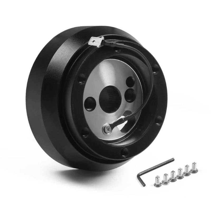 Steering Wheel Quick Release Hub Adapter Car Aluminum Alloy 6 Hole Snap Off Boss- Kit Compatible with Chevrolet-Dodge-GM
Steering Wheel Quick Release Hub Adapter Car Aluminum Alloy 6 Hole Snap Off Boss- Kit Compatible with Chevrolet-Dodge-GM