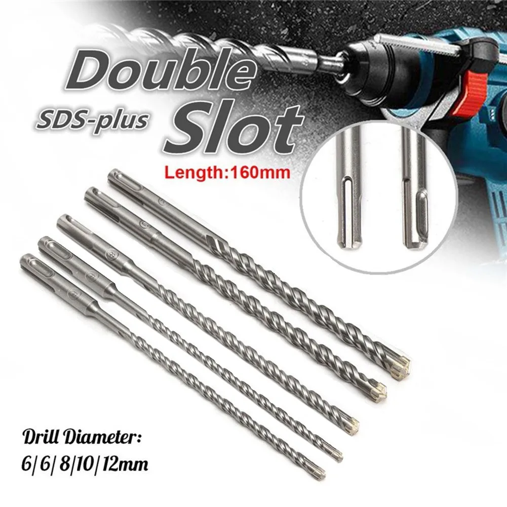 5pcs 6/6/8/10/12mm Drill Bit Electric Hammer SDS Plus Drill Bits Set For Masonry Concrete Rock 160mm Drilling Machines Tools
5pcs 6/6/8/10/12mm Drill Bit Electric Hammer SDS Plus Drill Bits Set For Masonry Concrete Rock 160mm Drilling Machines Tools