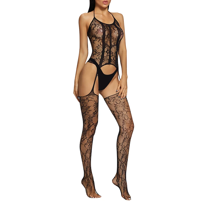 Women Sexy Lingerie Open Crotch Hollow Stockings Garter Belt Tights Transparent Pantyhose Print Long Stocking Exotic Hosiery 
Women Sexy Lingerie Open Crotch Hollow Stockings Garter Belt Tights Transparent Pantyhose Print Long Stocking Exotic Hosiery