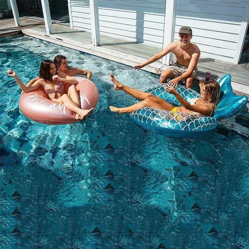 Rooxin Mermaid With Backrest Inflatable Swimming Ring Adult Swimming laps Floating Ring Swimming Pool Beach Party Toy
Rooxin Mermaid With Backrest Inflatable Swimming Ring Adult Swimming laps Floating Ring Swimming Pool Beach Party Toy
