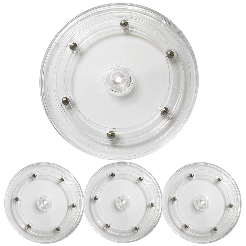4Pcs Clear Lazy Susan Turntable, 6 Inch Acrylic Turntable Bearing for Decorating Cookies, Clear Swivel Organizer, Base
4Pcs Clear Lazy Susan Turntable, 6 Inch Acrylic Turntable Bearing for Decorating Cookies, Clear Swivel Organizer, Base
