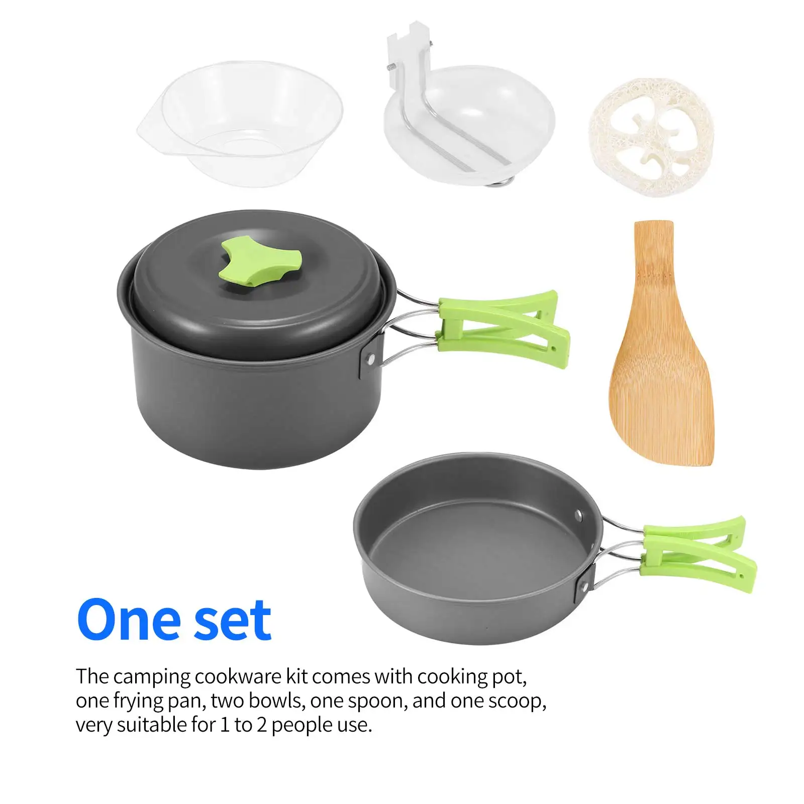 Camping Cookware Kit Portable Temperature Resistant Camping Pot Set With Foldable Handle For Outdoor Camping Hiking Picnic 
Camping Cookware Kit Portable Temperature Resistant Camping Pot Set With Foldable Handle For Outdoor Camping Hiking Picnic