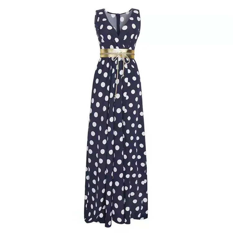 Elegant Dress Long Luxury Plus Size Clothes Women's Wave Dot Print Fork Sling Belt Skirt Party Sexy Sashes V-Neck Vintage
Elegant Dress Long Luxury Plus Size Clothes Women's Wave Dot Print Fork Sling Belt Skirt Party Sexy Sashes V-Neck Vintage
