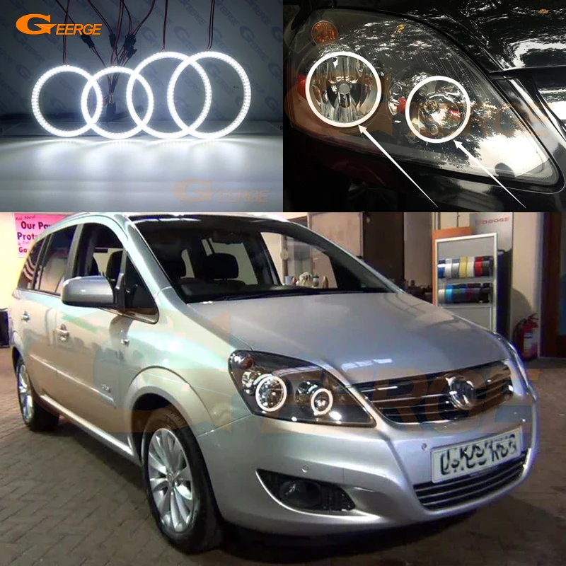 Для Vauxhall Zafira MK II B 2005 2014 ультра яркий SMD СВЕТОДИОДНЫЙ ангельские глазки набор колец