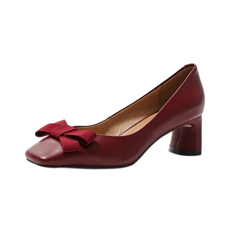 Lucyever 2020 New High Quality Cow Leather Bowknot Med Heels Pumps Women Autumn Fashion Square Toe Casual Single Shoes Woman
Lucyever 2020 New High Quality Cow Leather Bowknot Med Heels Pumps Women Autumn Fashion Square Toe Casual Single Shoes Woman