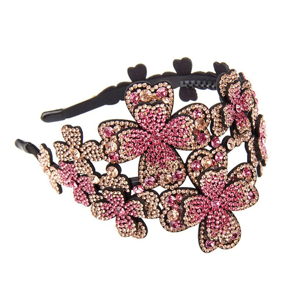 Rhinestone Flower Large Headband Sweet Toothed Non-slip Crystal Women Girl Hair Accessories KG66
Rhinestone Flower Large Headband Sweet Toothed Non-slip Crystal Women Girl Hair Accessories KG66