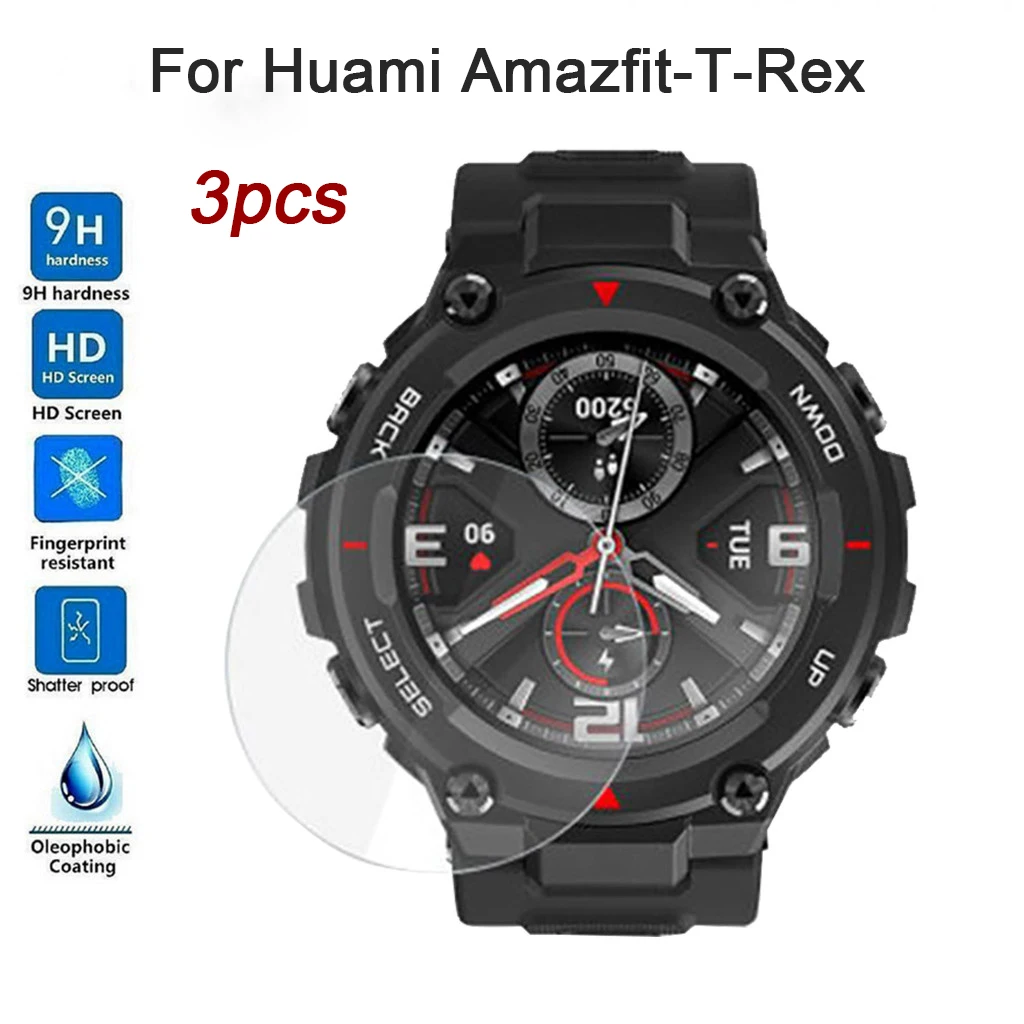 Закаленное стекло для Huami Amazfit T Rex Защитное экрана без пузырьков с защитой от