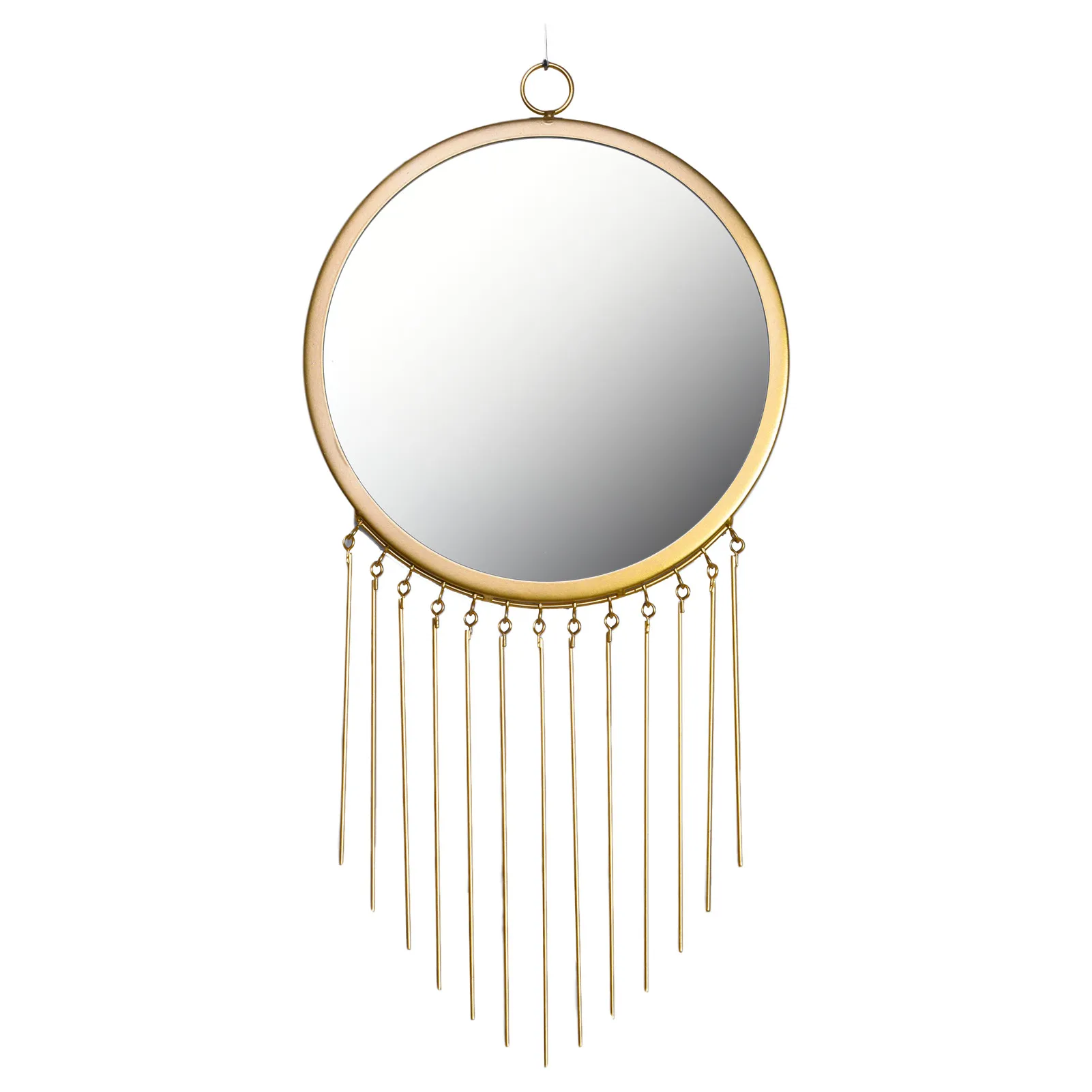 Round Hanging Wall Mirror Golden Tassels Wall Makeup Mirror For Bathroom Bedroom Hallway Office Decoration
Round Hanging Wall Mirror Golden Tassels Wall Makeup Mirror For Bathroom Bedroom Hallway Office Decoration